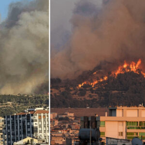 izmir bucada minibus yangini ormanlik alana sicradi havadan ve karadan mudahale suruyor GS94iFmI