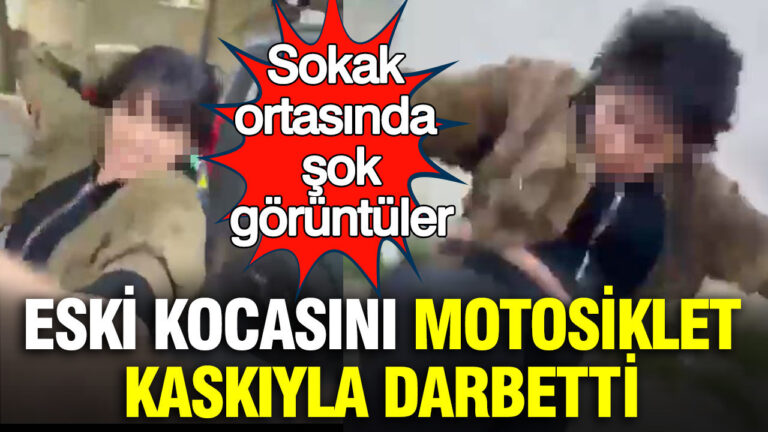 sokak-ortasinda-sok-goruntuler-eski-kocasini-motosiklet-kaskiyla-darbetti-5lx44teO