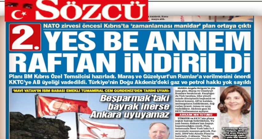 SÖZCÜ yazdı, MSB doğruladı: İktidar BM’nin Kıbrıs planını reddetti